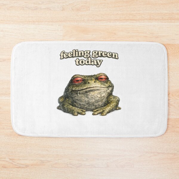 Item preview, Feeling Green Today, Frog Mood Meme, Funny Quote designed and sold by o3o6.