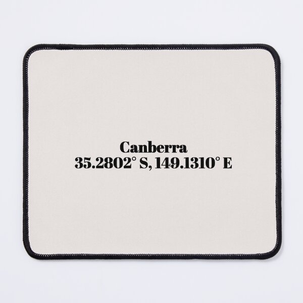 Item preview, Canberra, Australia Coordinates designed and sold by ApricityPhrases.