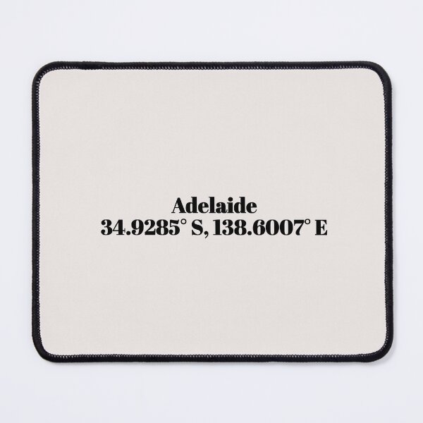 Item preview, Adelaide, Australia Coordinates designed and sold by ApricityPhrases.