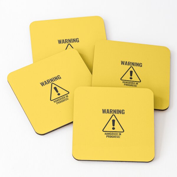 Item preview, WARNING HANGOVER IN PROGRESS warning sign designed and sold by CEastwoodPhotos.