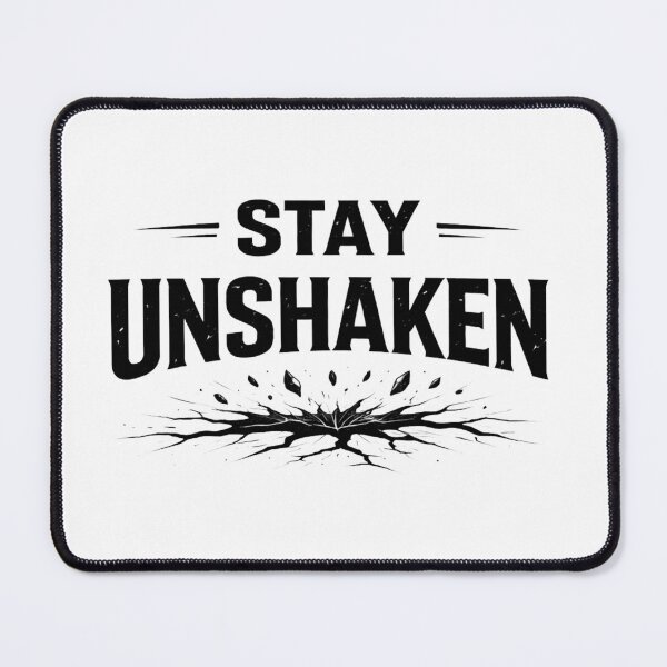 Item preview, Stay Unshaken – Bold Minimal Motivational Typography Design designed and sold by RelateAndTee.