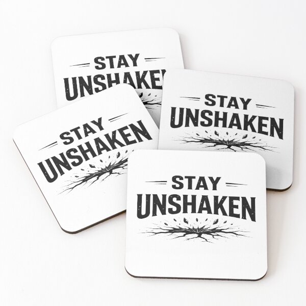 Item preview, Stay Unshaken – Bold Minimal Motivational Typography Design designed and sold by RelateAndTee.
