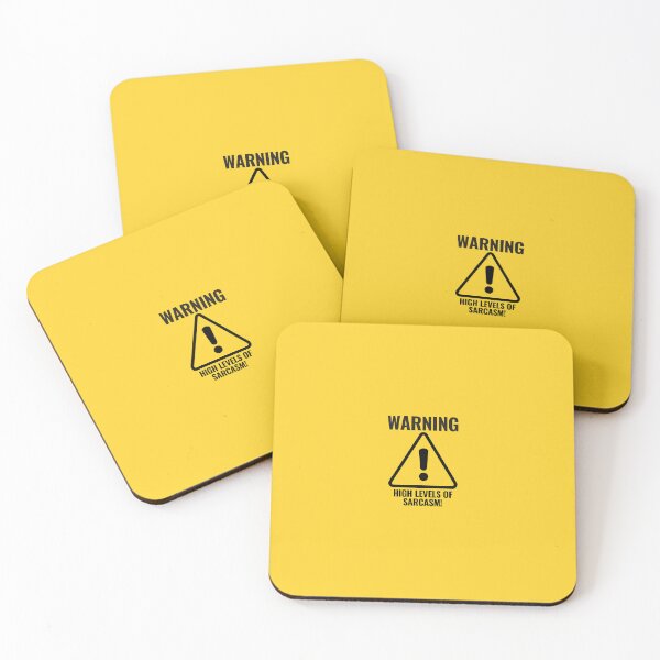 Item preview, WARNING HIGH LEVELS OF SARCASM warning sign designed and sold by CEastwoodPhotos.