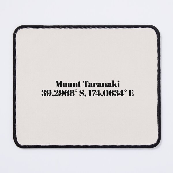 Item preview, Mount Taranaki, New Zealand Coordinates designed and sold by ApricityPhrases.