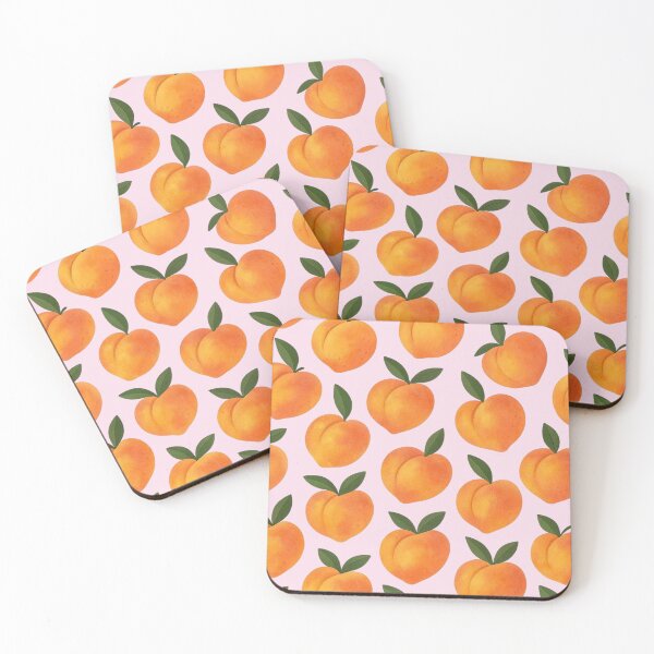 Item preview, Pink Peach Pattern – Pastel Fruit Aesthetic designed and sold by Aloloco.