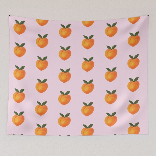 Item preview, Pink Peach Pattern – Pastel Fruit Aesthetic designed and sold by Aloloco.