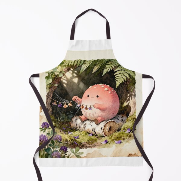 Item preview, Mushroom Folk Crafting - Cottagecore Forest Art designed and sold by PictorialWhimsy.