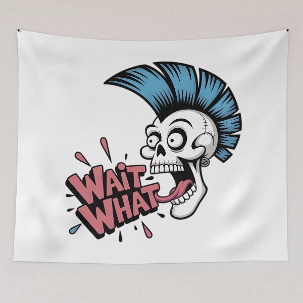 Item preview, Whit What! -Punk Rock Skull Shout designed and sold by Fadi Alyaldani.