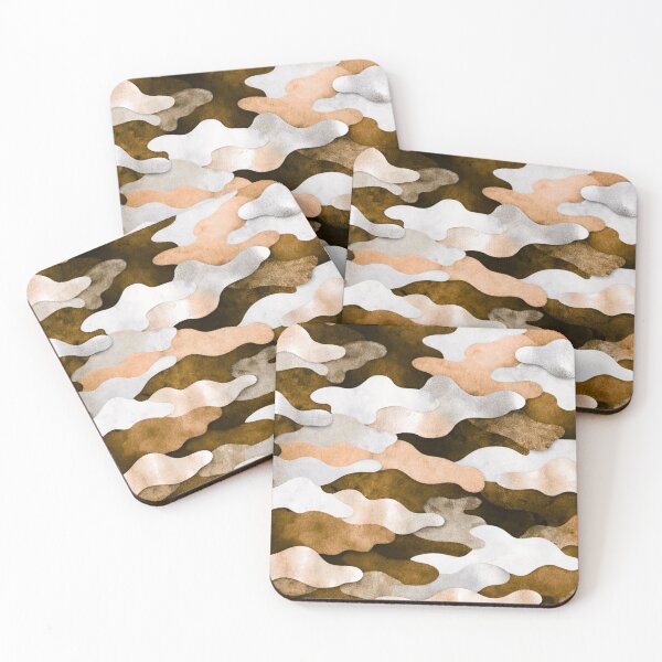 Item preview, Luxury Sand & Bronze Camouflage – Seamless Abstract Pattern designed and sold by Studio Flex Prints.