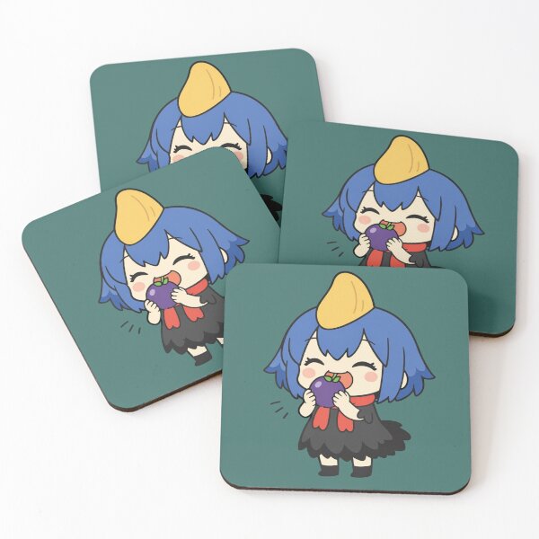 Item preview, Chibi Cassowary Anime Girl Eating Native Fruit Design designed and sold by ThatDoggoArtist.