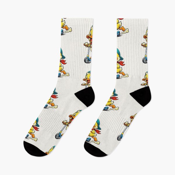 Item preview, Cute Duck Riding Scooter – Fun & Energetic Cartoon Design designed and sold by tarzbol.