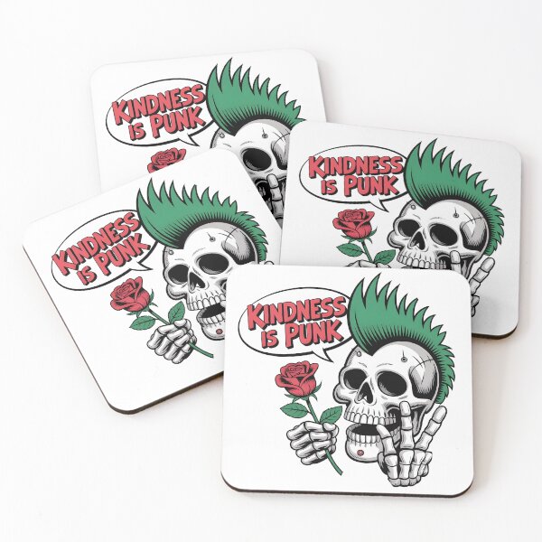 Item preview, Kindness is Punk – Skull Mohawk  designed and sold by Fadi Alyaldani.