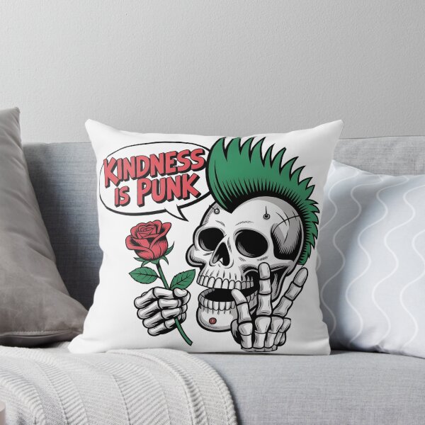 Item preview, Kindness is Punk – Skull Mohawk  designed and sold by Fadi Alyaldani.