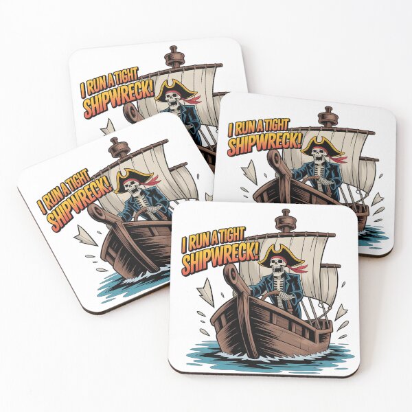 Item preview,  Sarcastic Pirate Skeleton –I Run a Tight Shipwreck  designed and sold by Fadi Alyaldani.