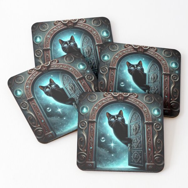 Item preview, Cosmic Cat – Portal of Mystery Design designed and sold by Dogandesighn.