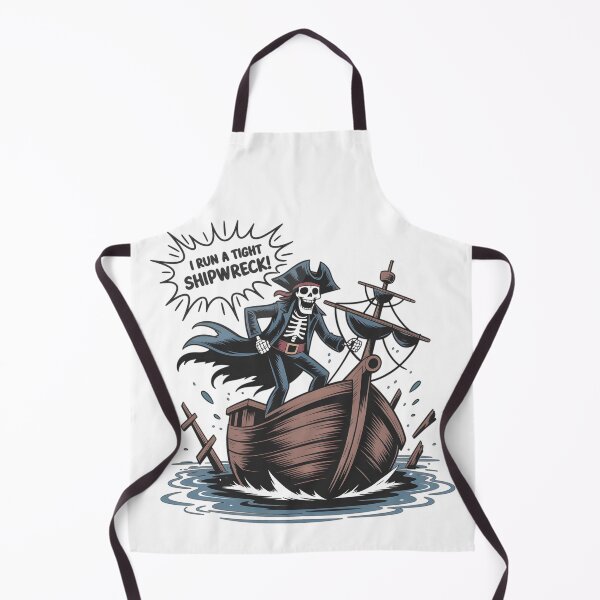 Item preview, Funny Pirate Skeleton –I Run a Tight Shipwreck designed and sold by Fadi Alyaldani.