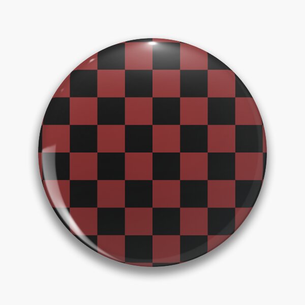 Item preview, Black And Brick Red Checkered Seamless Pattern designed and sold by pattern-archive.