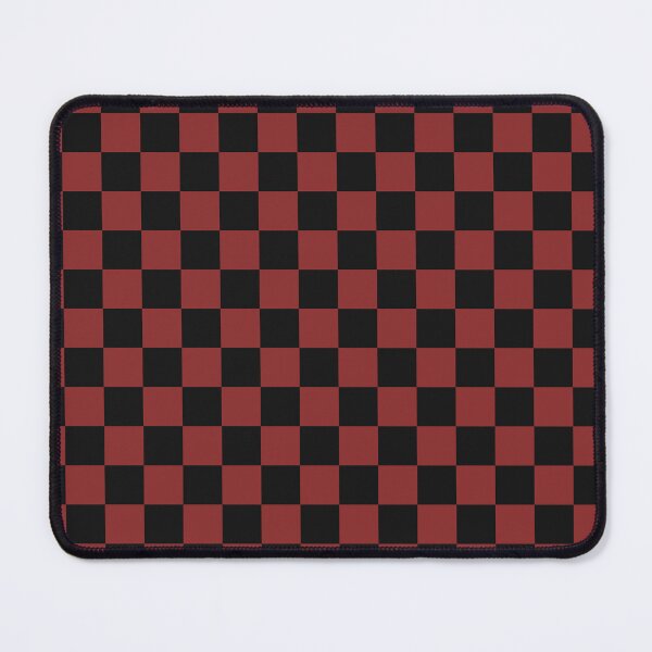 Item preview, Black And Brick Red Checkered Seamless Pattern designed and sold by pattern-archive.