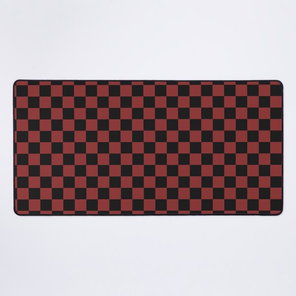 Item preview, Black And Brick Red Checkered Seamless Pattern designed and sold by pattern-archive.