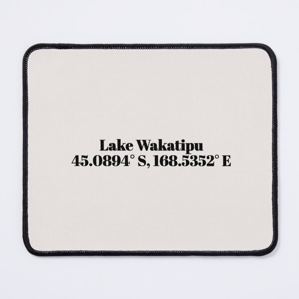 Item preview, Lake Wakatipu, New Zealand Coordinates designed and sold by ApricityPhrases.