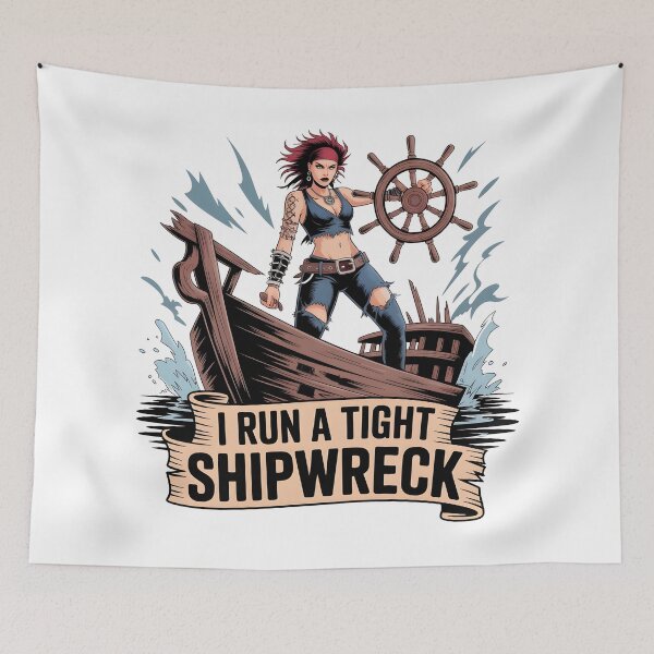 Item preview, Rebel Pirate -I Run a Tight Shipwreck designed and sold by Fadi Alyaldani.