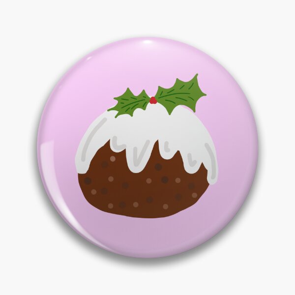 Item preview, Christmas Pudding dessert with holly designed and sold by ArtbyPriscilla.