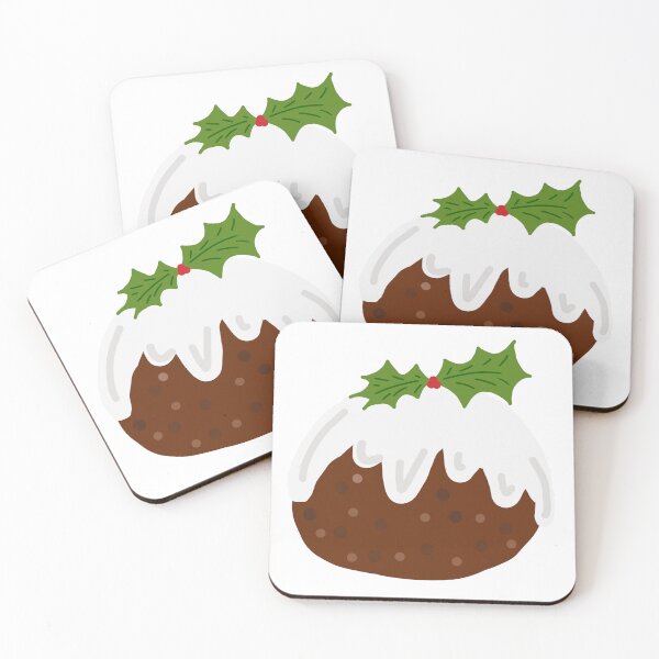 Item preview, Christmas Pudding dessert with holly designed and sold by ArtbyPriscilla.