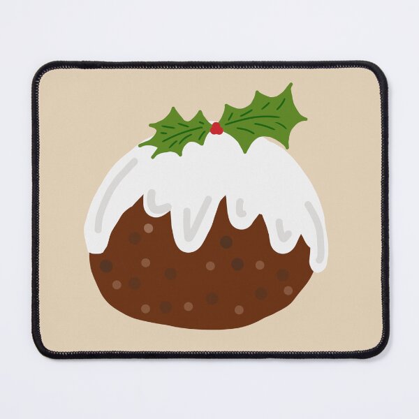 Item preview, Christmas Pudding dessert with holly designed and sold by ArtbyPriscilla.