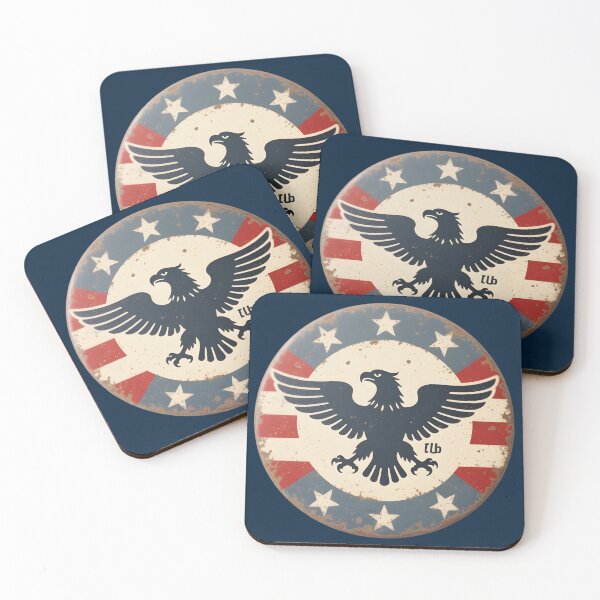 Item preview, Majestic American Eagle Retro Sunburst Shield designed and sold by BoralisSynth.