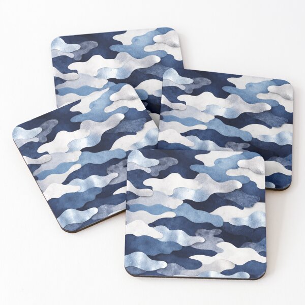 Item preview, Luxury Blue Camouflage – Seamless Abstract Pattern designed and sold by Studio Flex Prints.