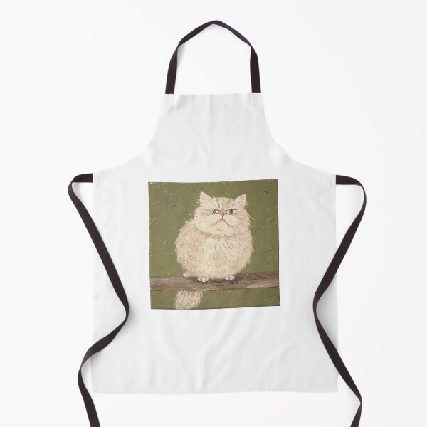 Item preview, Judgmental Cat Folk Art - Naive Portrait designed and sold by PictorialWhimsy.