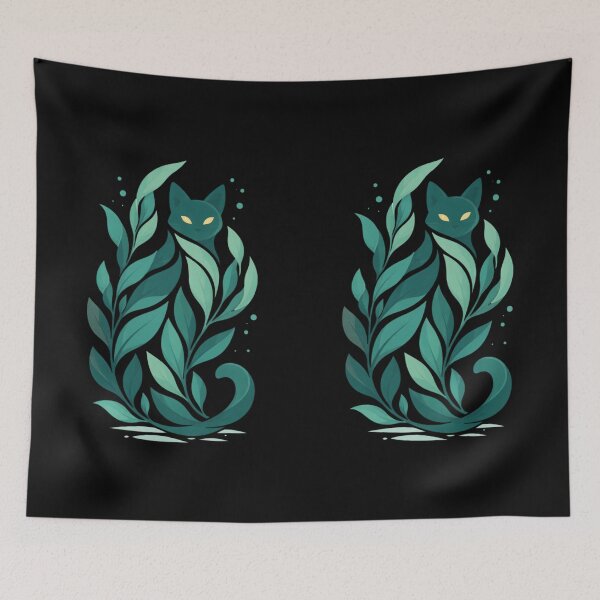 Item preview, Kelp Forest - underwater art and cat designed and sold by DamioPolArt.