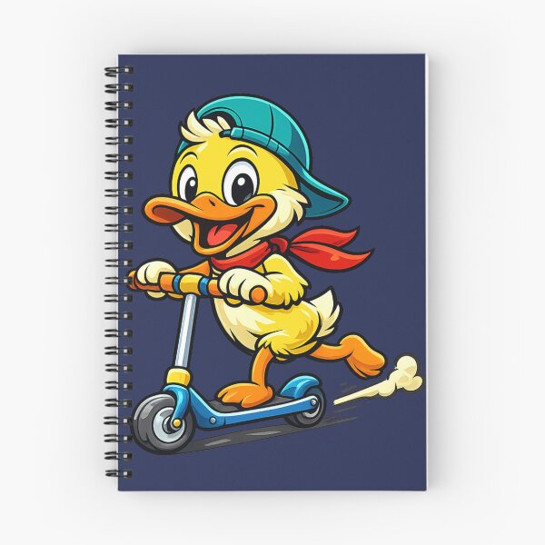 Item preview, Copy of Cute Duck Riding Scooter – Fun & Energetic Cartoon Design designed and sold by tarzbol.