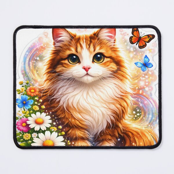 Item preview, Orange cate with butterfly  designed and sold by Aj dreamwork.
