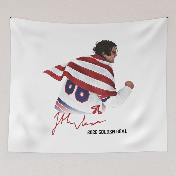 Item preview, USA Hockey - Patriotic hockey, american hockey pride - Jack Hughes - Olympics designed and sold by CLOUDYMOODS.