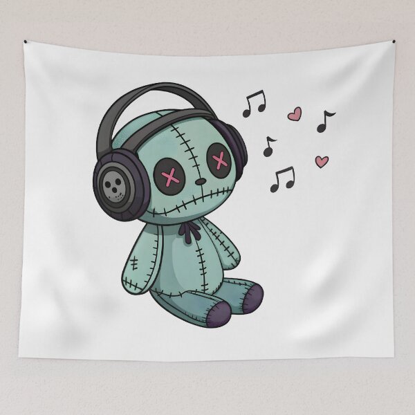 Item preview, Stitched Music Bunny designed and sold by Fadi Alyaldani.