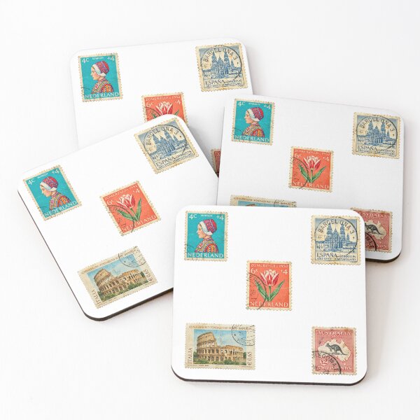 Item preview, Vintage Postage Stamps Set designed and sold by brkvdesign.