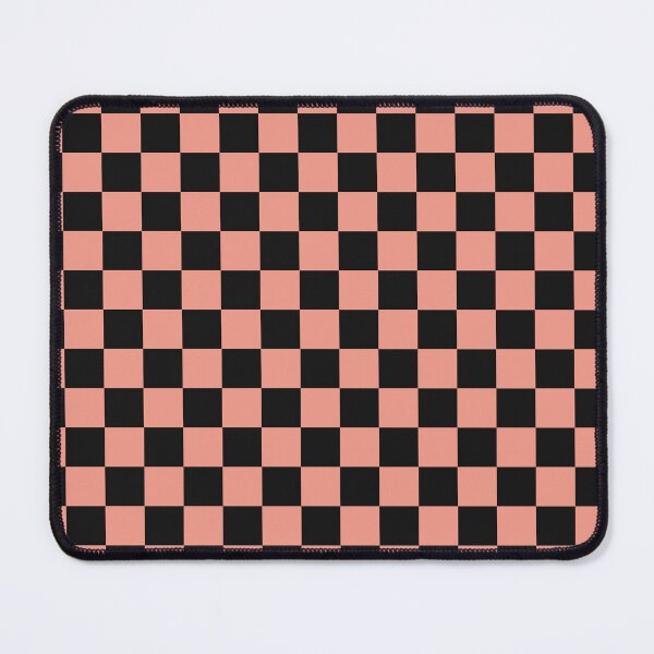 Item preview, Black And Coral Checkered Pattern designed and sold by pattern-archive.