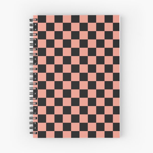 Item preview, Black And Coral Checkered Pattern designed and sold by pattern-archive.