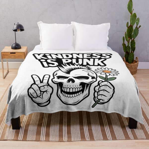 Item preview, Punk Rock Skull with Rose – Kindness Revolution designed and sold by Fadi Alyaldani.