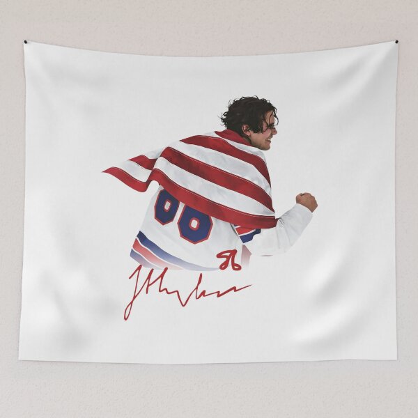 Item preview, USA Hockey - Patriotic hockey, american hockey pride - Jack Hughes - Olympics designed and sold by CLOUDYMOODS.