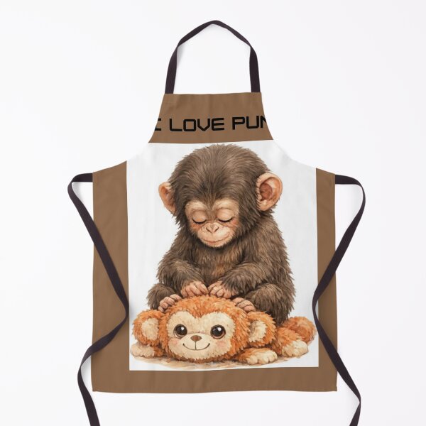 Item preview, Punch Monkey – Playful Monkey Illustration designed and sold by PRFashions.
