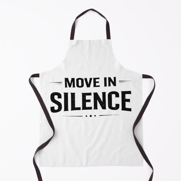Item preview, Move In Silence – Bold Minimal Motivational Typography Design (Black & White) designed and sold by RelateAndTee.