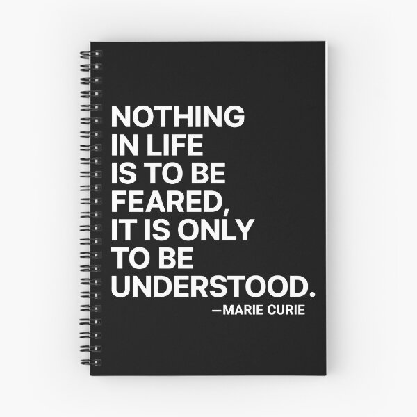 Item preview, Understand, Don’t Fear – Marie Curie (White Font) designed and sold by TshirtsLabs.