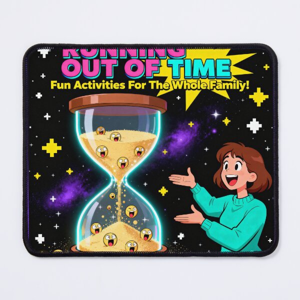 Item preview, Running Out Of Time - 90s VHS Parody Art designed and sold by PictorialWhimsy.