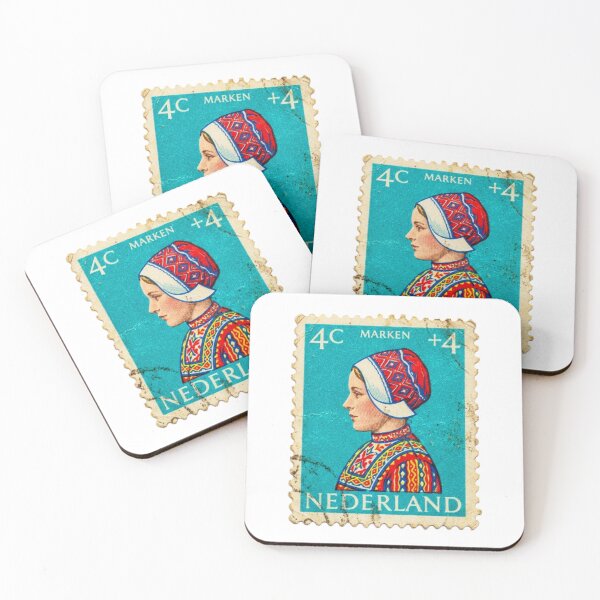 Item preview, Vintage Netherlands Stamp designed and sold by brkvdesign.