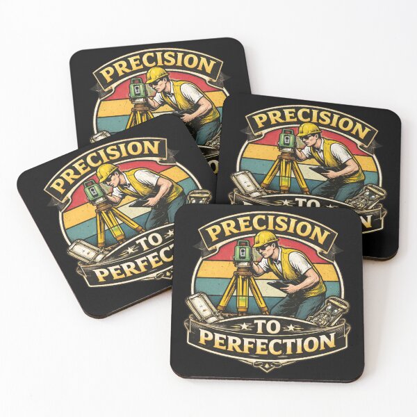 Item preview, Precision to Perfection Surveyor Retro Badge designed and sold by Virelo.