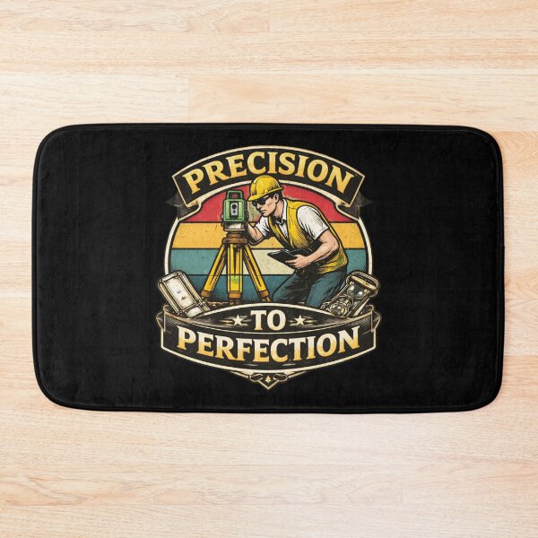 Item preview, Precision to Perfection Surveyor Retro Badge designed and sold by Virelo.