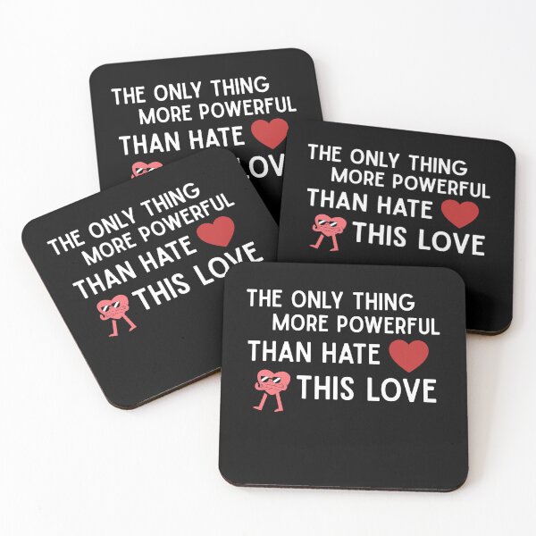 Item preview, The only thing more powerful than hate this love - Protest Gift designed and sold by TobiasLogic.