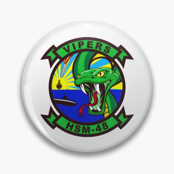 Item preview, HSM-48 Vipers Naval Strike Helicopter Squadron Emblem designed and sold by CharlieDesings.